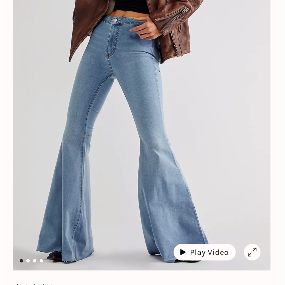 Free People Wide Leg Jean size 27
